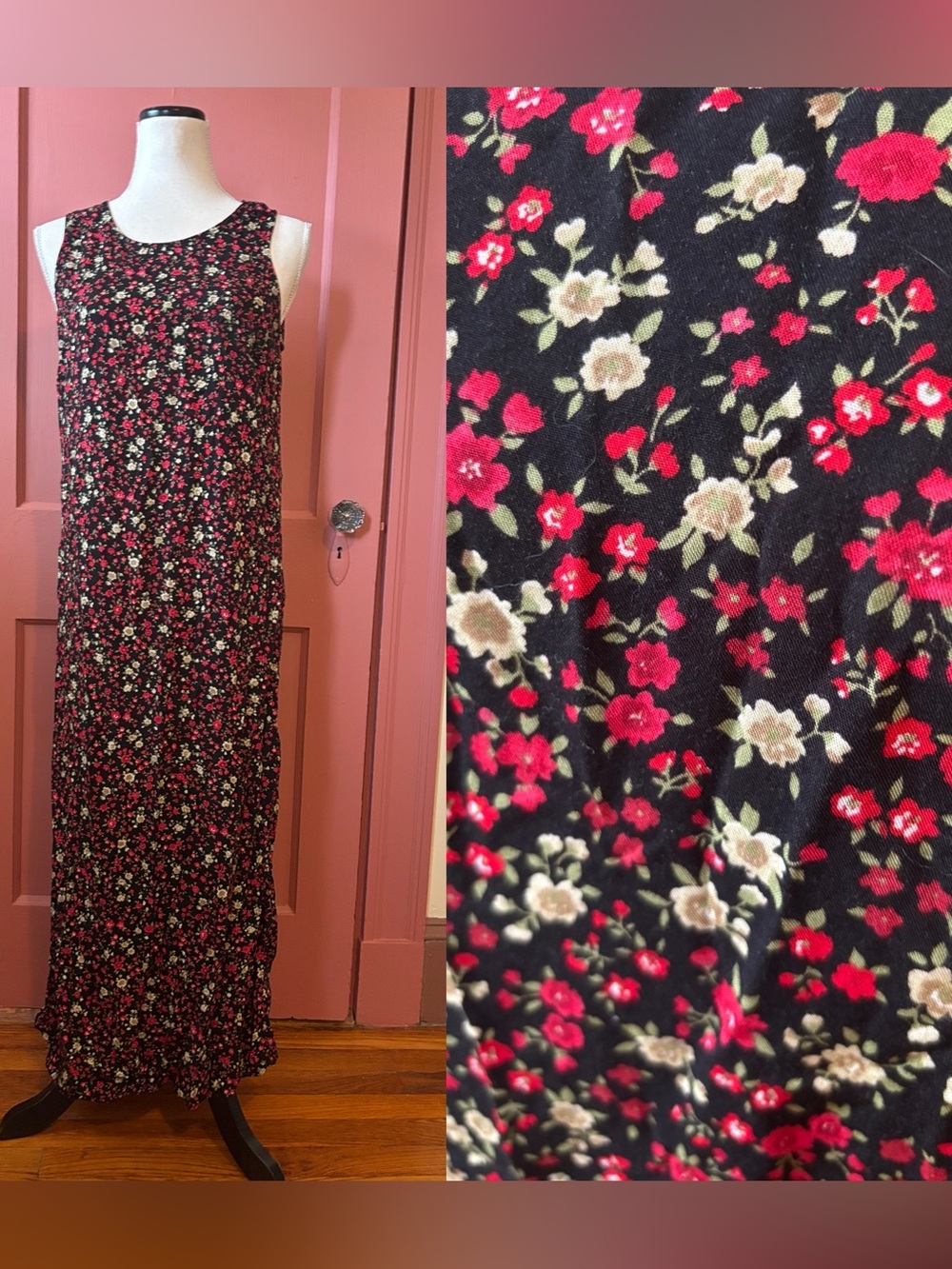 Vintage • 90s Floral Maxi Dress